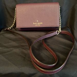 Kate Spade leather plum crossbody